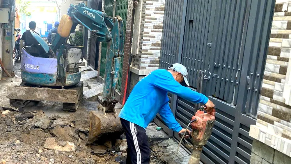 Đồng loạt sửa hẻm, nâng chất lượng sống