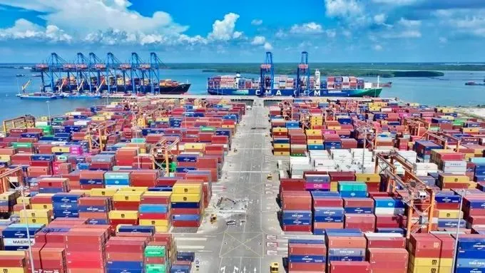 Cảng Gemalink sẽ đầu tư hệ thống điện mặt trời với sản lượng khoảng 1GWh điện tái tạo mỗi năm. Ảnh: THÀNH HUY 
