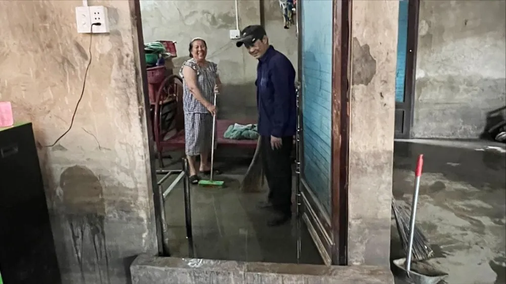 Không mưa, khu dân cư cũng bị ngập nước