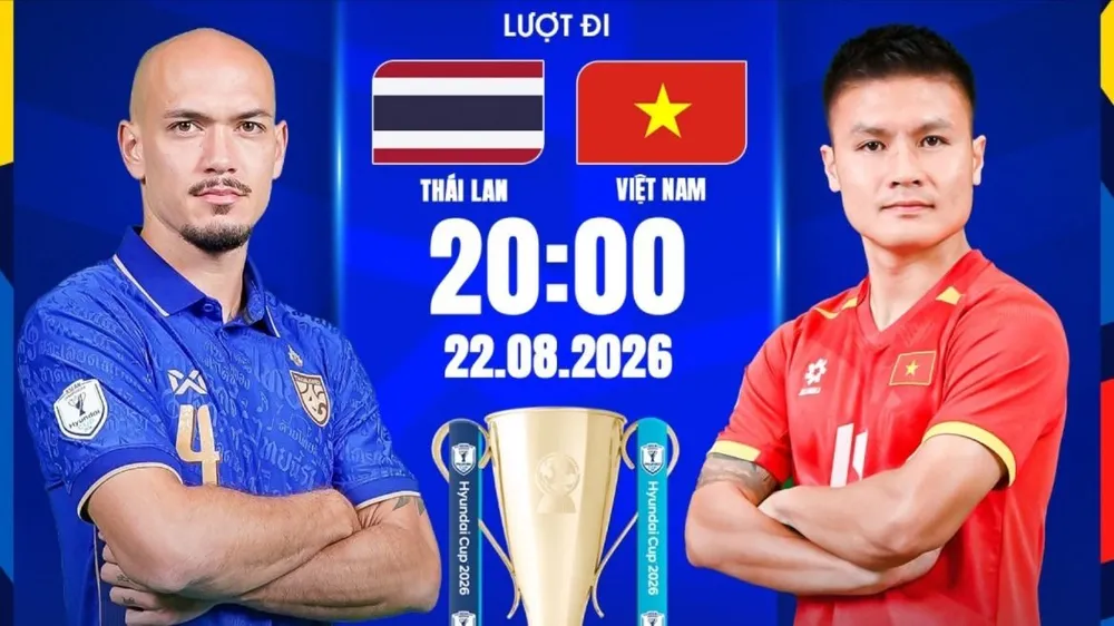 Chung kết lượt đi ASEAN Cup 2026, Thái Lan - Việt Nam (FPT Play trực tiếp 20 giờ ngày 22-8): Chinh phục “chảo lửa” Rajamangala