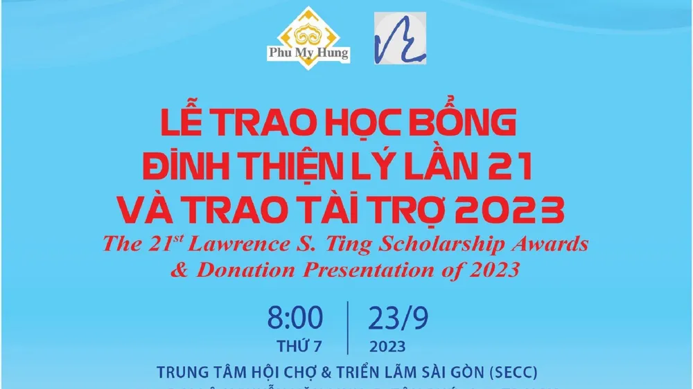 Công ty Phú Mỹ Hưng và Quỹ Đinh Thiện Lý trao tặng học bổng gần 8 tỷ đồng