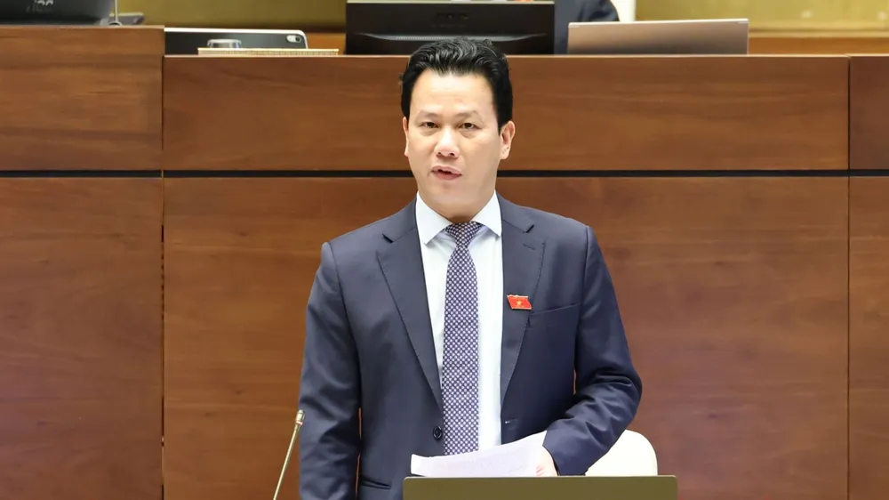 Bộ trưởng Bộ TN-MT Đặng Quốc Khánh. Ảnh: QUANG PHÚC