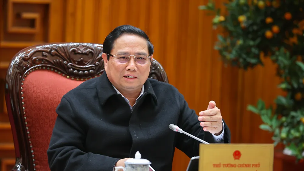 Thủ tướng Phạm Minh Chính chủ trì phiên họp. Ảnh: VGP