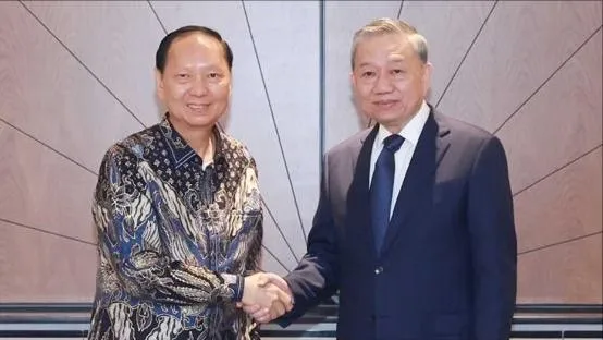 Tổng Bí thư Tô Lâm tiếp lãnh đạo các tập đoàn của Indonesia