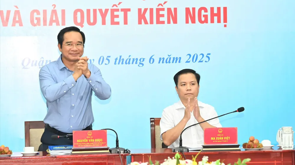 Chủ tịch UBND TPHCM làm việc với quận 6 để tháo gỡ khó khăn vướng mắc các dự án đầu tư