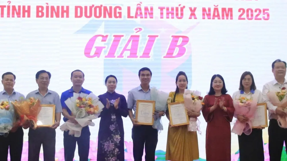 Báo SGGP đoạt giải B Giải Báo chí Nguyễn Văn Tiết, tỉnh Bình Dương lần thứ X năm 2025