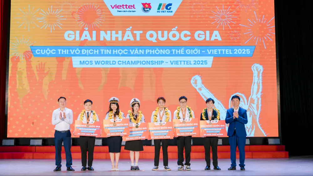 6 đại diện Việt Nam tham gia vòng chung kết Cuộc thi Vô địch tin học văn phòng thế giới