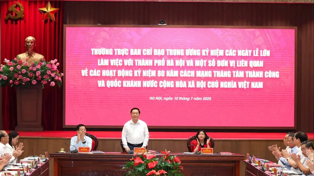 Rà soát, chuẩn bị chu đáo nhất cho lễ kỷ niệm 80 năm Cách mạng tháng Tám thành công và Quốc khánh 2-9