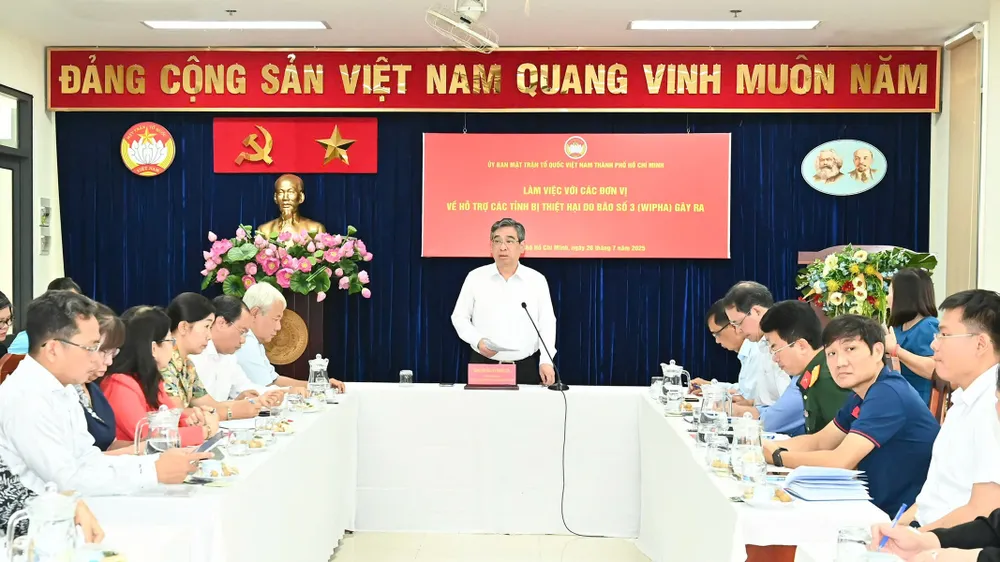 TPHCM bàn phương án hỗ trợ các tỉnh bị thiệt hại do bão số 3