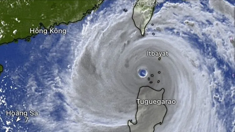 Ngày mai, 23-9, siêu bão Ragasa vào Biển Đông