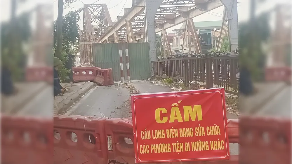 Hà Nội cấm đường dành cho xe thô sơ qua cầu Long Biên trong 61 ngày, giao thông hỗn loạn