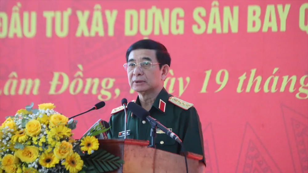 Đại tướng Phan Văn Giang dự lễ khánh thành sân bay quân sự Phan Thiết