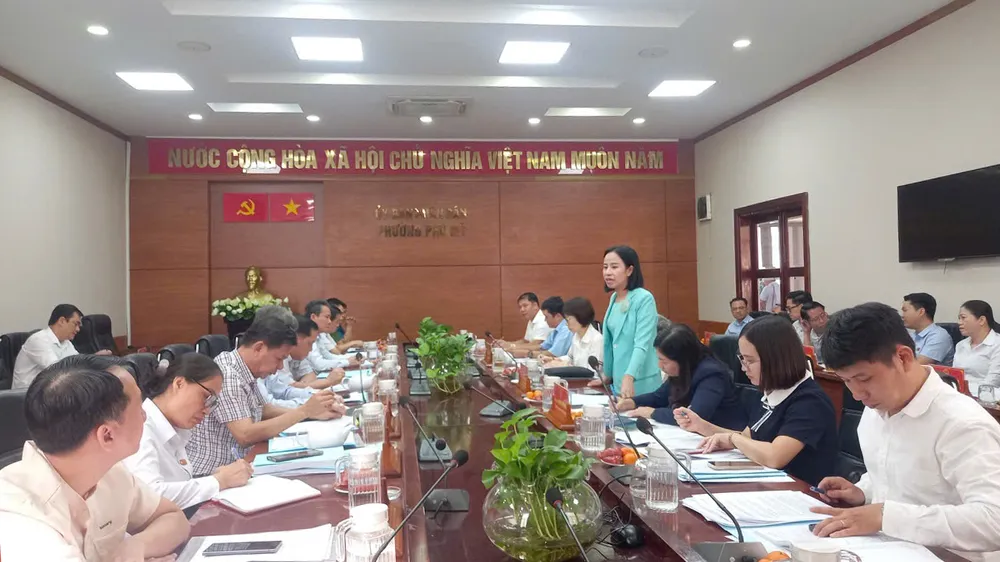 Công tác bầu cử tại phường Phú Mỹ bảo đảm tiến độ, cơ cấu và chất lượng