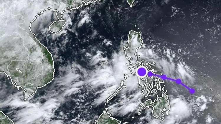 Vùng áp thấp gần Philippines có khả năng đi vào Biển Đông