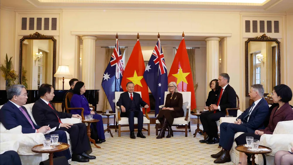 Tổng Bí thư, Chủ tịch nước Tô Lâm hội kiến Toàn quyền Australia