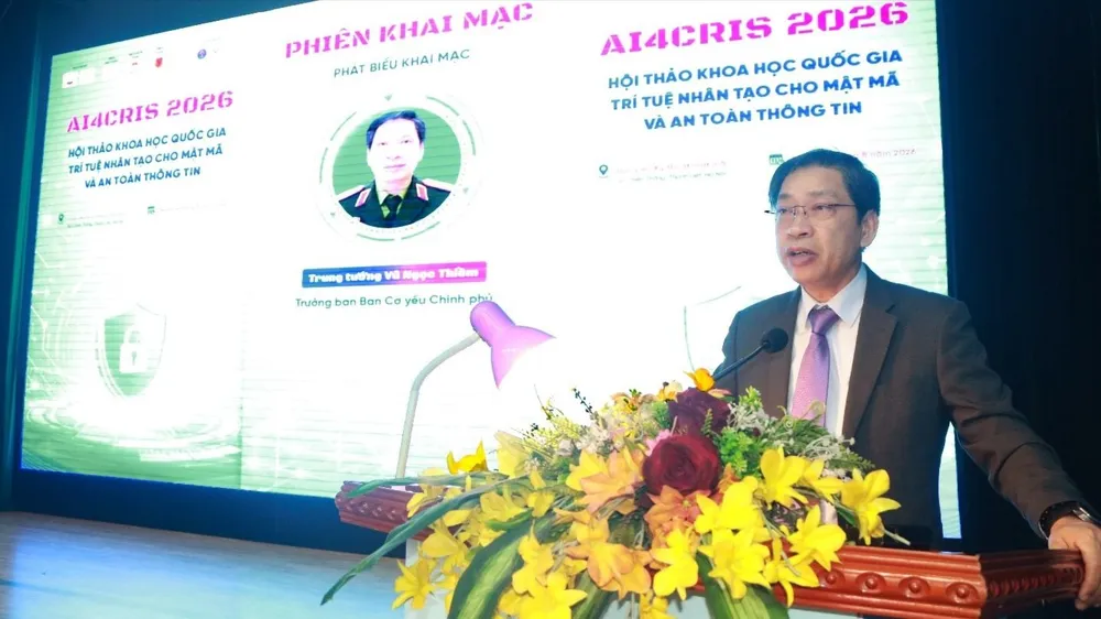Hội thảo khoa học quốc gia “Trí tuệ nhân tạo cho mật mã và an toàn thông tin”. Ảnh: LH-BBT