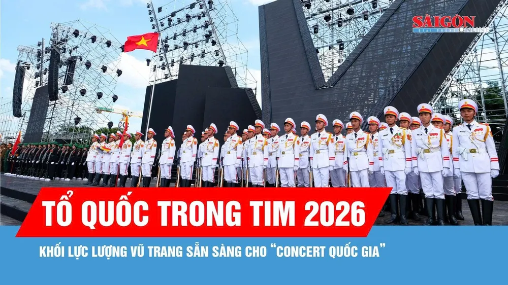 Khối lực lượng vũ trang sẵn sàng cho “Concert quốc gia: Tổ quốc trong tim 2026" 
