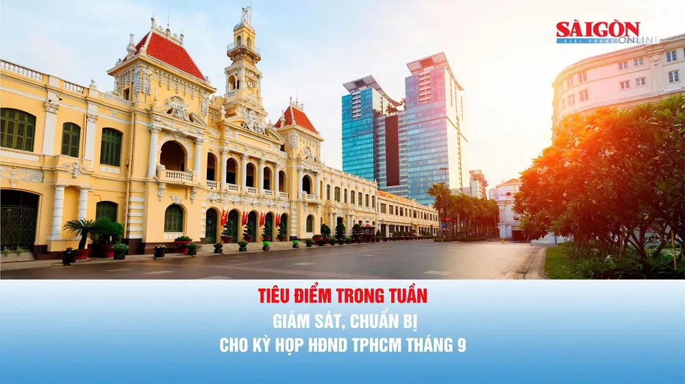 Tiêu điểm trong tuần: GIÁM SÁT, CHUẨN BỊ CHO KỲ HỌP HĐND TPHCM THÁNG 9