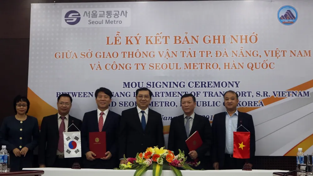 Ký kết Biên bản ghi nhớ giữa Sở GTVT Đà Nẵng với doanh nghiệp Hàn Quốc
