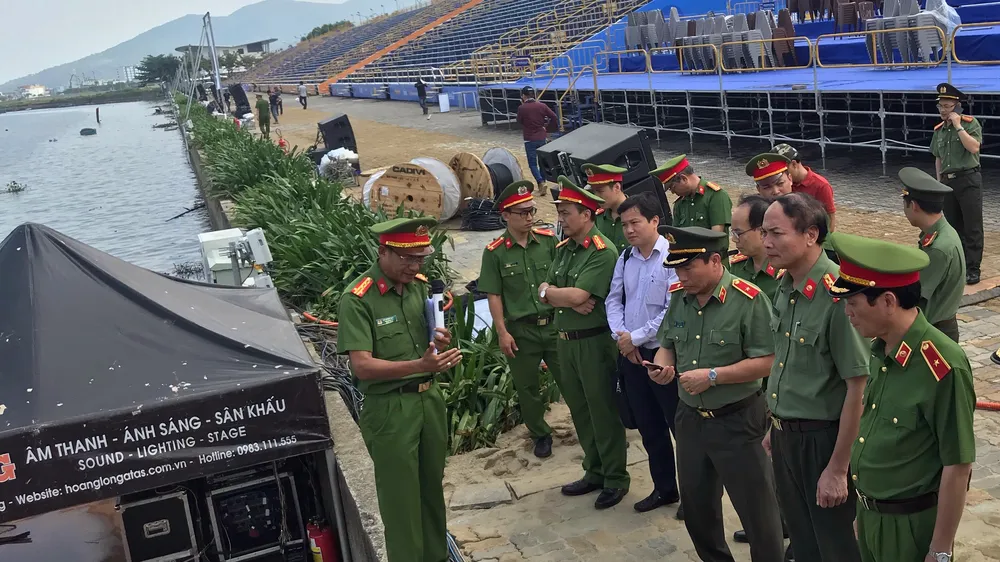Kiểm tra đột xuất công tác phòng cháy chữa cháy tại Lễ hội pháo hoa Đà Nẵng
