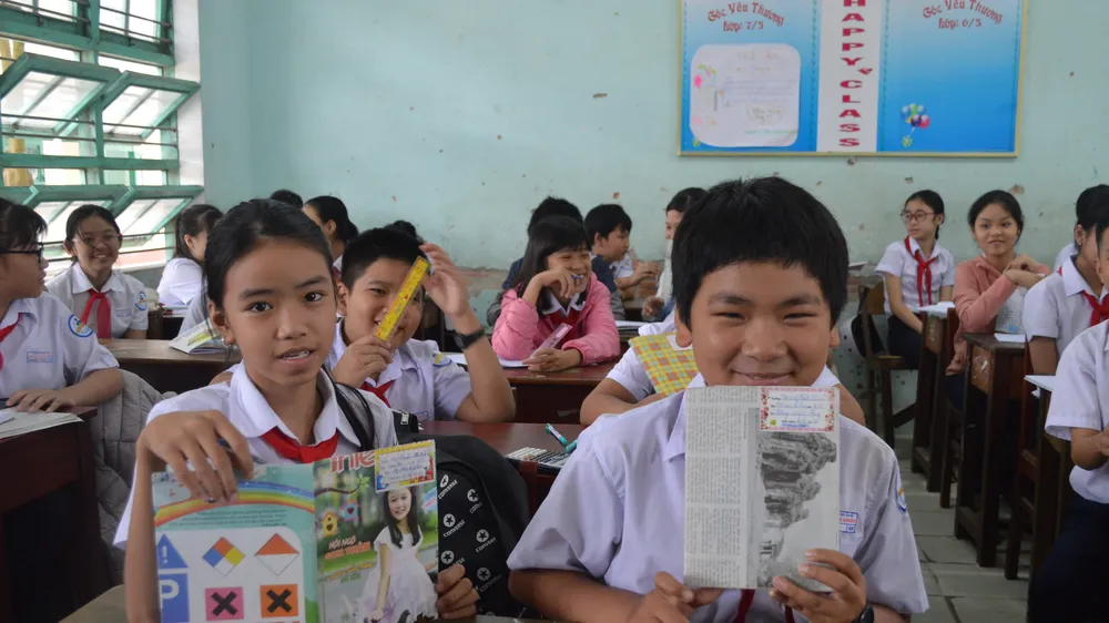 Trường học ở Hội An nói không với rác thải nhựa