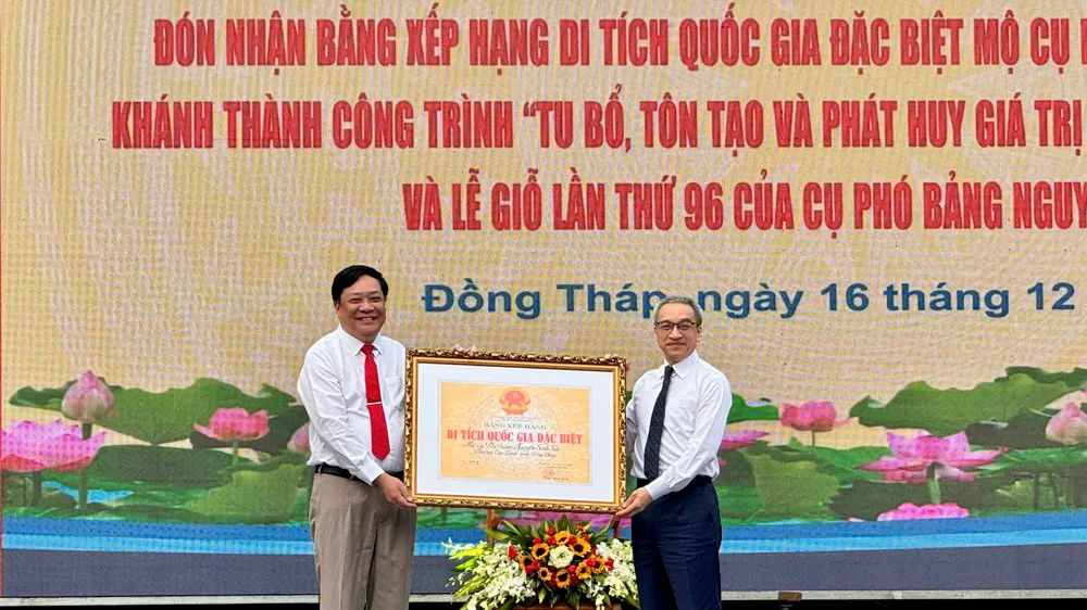 Mộ cụ Phó bảng Nguyễn Sinh Sắc được xếp hạng Di tích Quốc gia đặc biệt