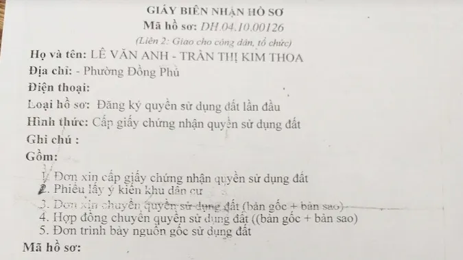 Hồ sơ nộp 10 năm không trả kết qủa.