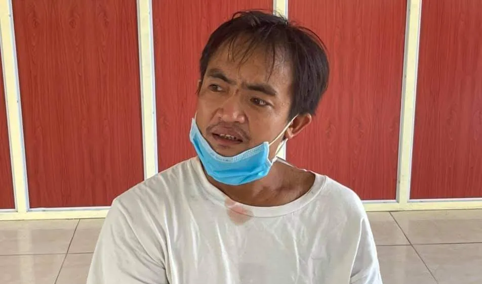 Lê Văn Hải tại cơ quan điều tra công an huyện Quảng Ninh