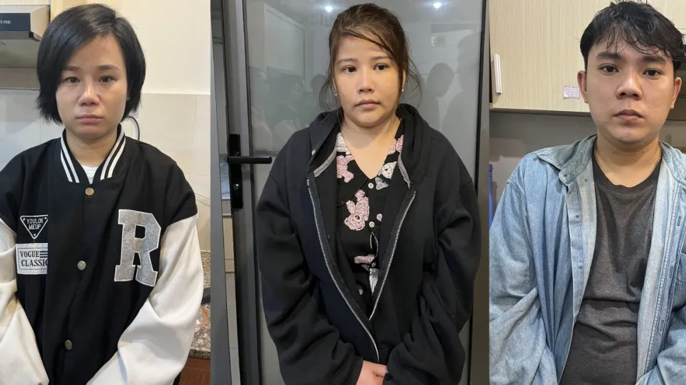 Một số đối tượng bị bắt 