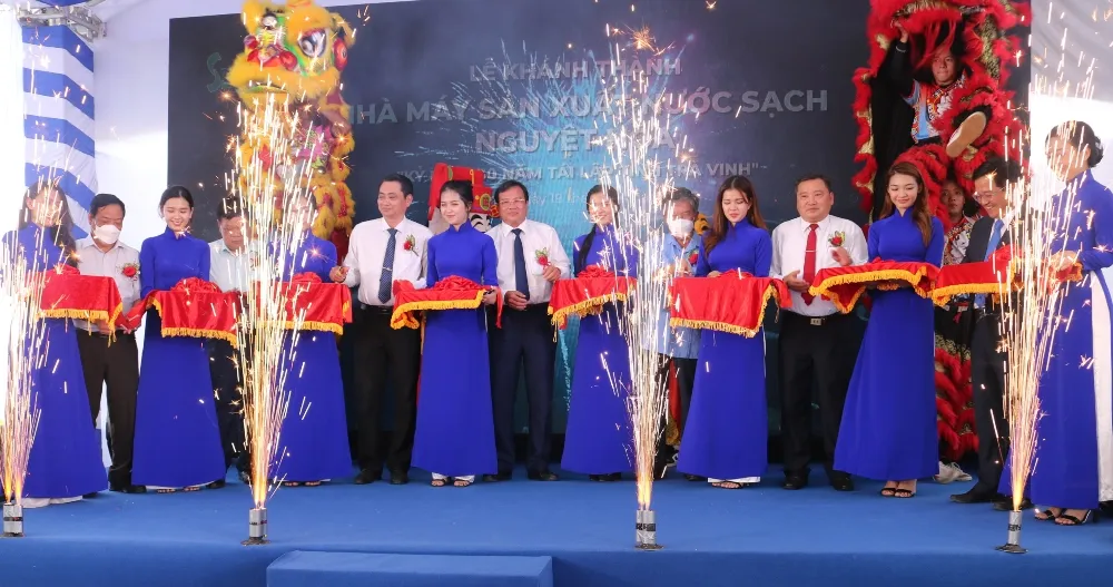 Trà Vinh: Khánh thành nhà máy sản xuất nước sạch trên 95 tỷ đồng