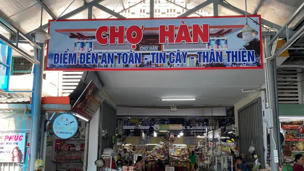 Diện mạo mới của chợ Hàn sau khi được nâng cấp, cải tạo