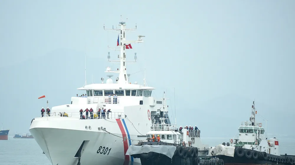 Tàu BRP GABRIELA SILANG (OPV-8301) của Lực lượng Bảo vệ bờ biển Philippines thăm xã giao TP Đà Nẵng