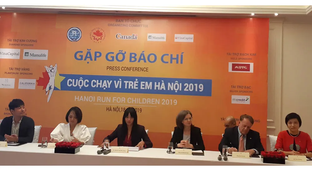  Họp báo giới thiệu Cuộc chạy vì trẻ em Hà Nội 2019