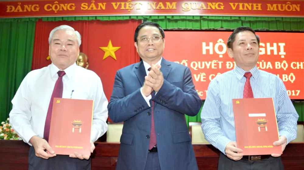 Công bố quyết định của Bộ Chính trị về công tác cán bộ tại tỉnh Sóc Trăng