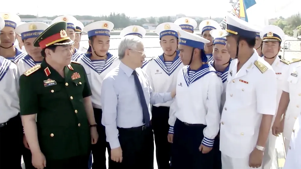 Tổng Bí thư Nguyễn Phú Trọng trong trái tim mỗi cán bộ, chiến sĩ Trường Sa