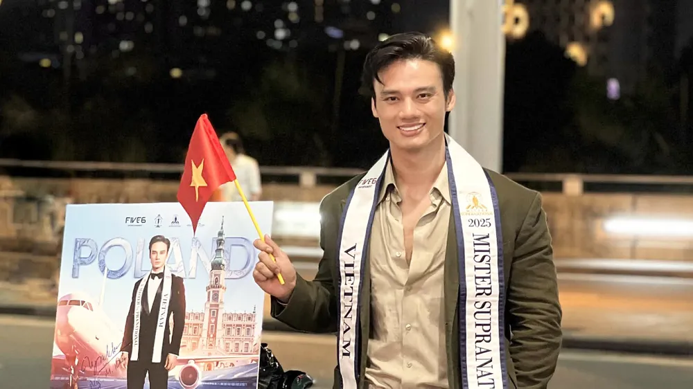 Minh Khắc lên đường sang Ba Lan dự thi Mister Supranational 2025