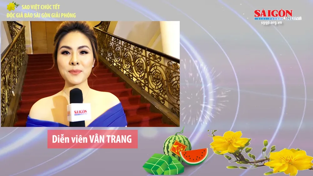 Sao Việt chúc tết độc giả Báo Sài Gòn Giải Phóng