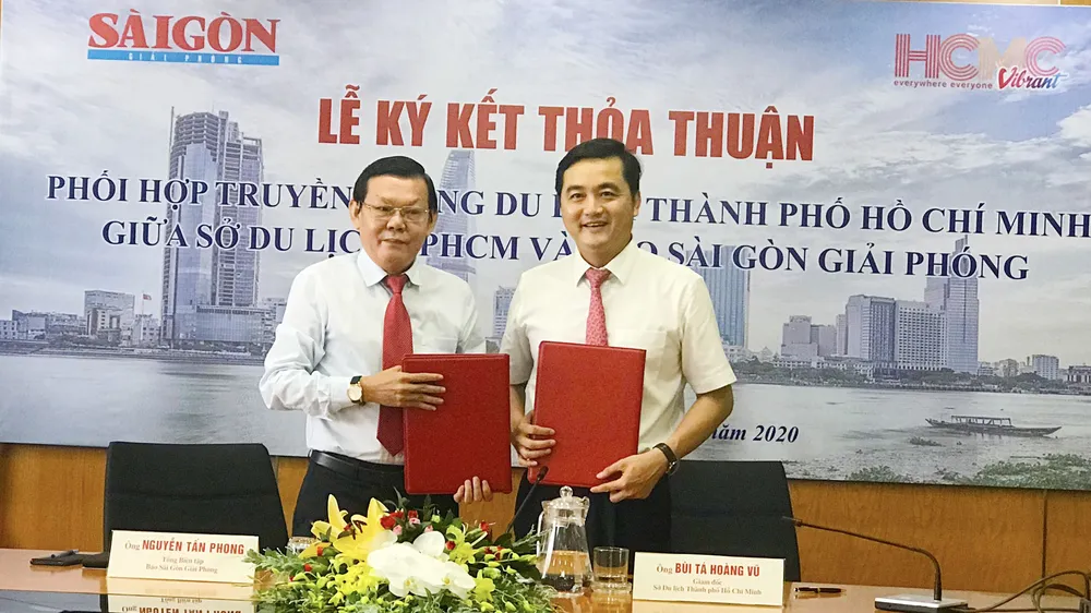 Báo Sài Gòn Giải Phóng và Sở Du lịch TPHCM ký kết hợp tác thúc đẩy phát triển du lịch TPHCM