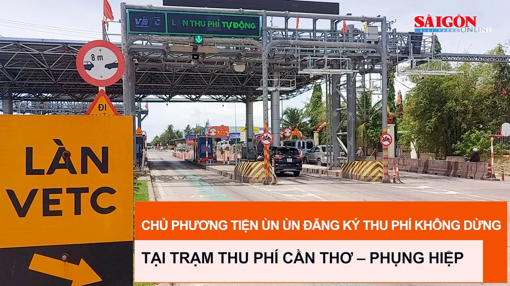 Chủ phương tiện ùn ùn đăng ký thu phí không dừng tại Trạm thu phí Cần Thơ – Phụng Hiệp