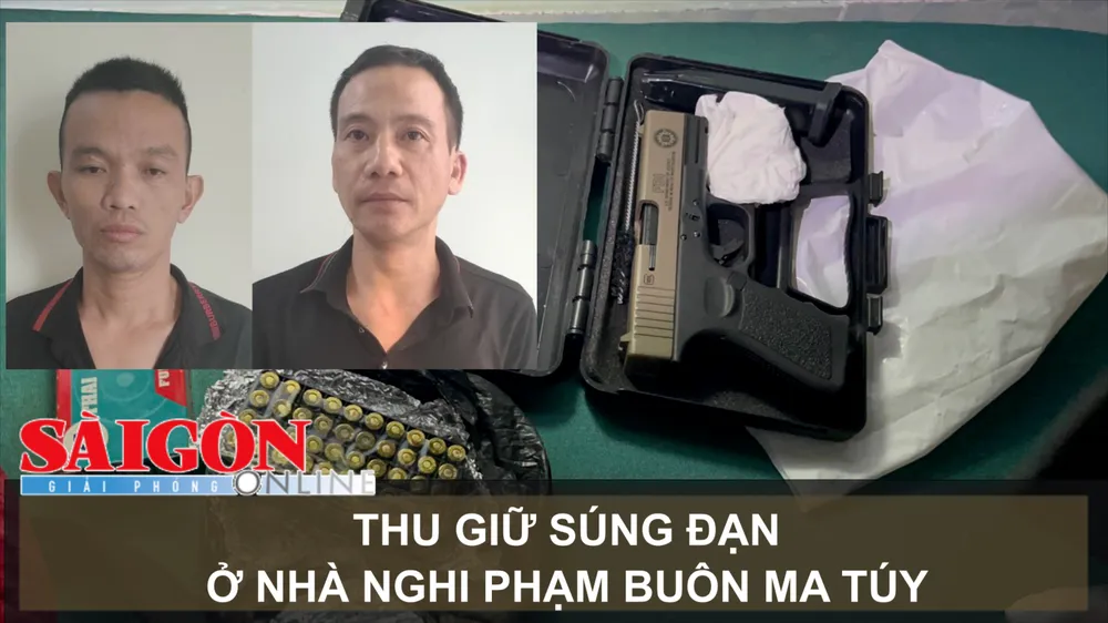 Thu giữ súng đạn ở nhà nghi phạm buôn ma túy