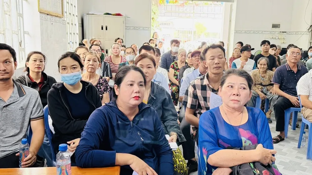 Phường Đông Hòa họp dân triển khai dự án đường kết nối KCN Dapark
