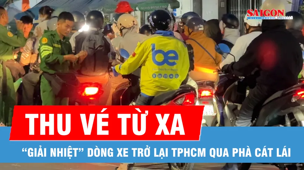 Áp dụng thu vé từ xa, phà Cát Lái “giải nhiệt” dòng xe sau lễ