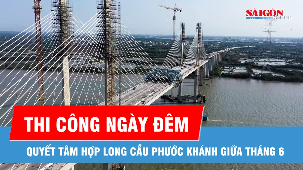Cầu Phước Khánh tăng tốc thi công, quyết tâm hợp long giữa tháng 6