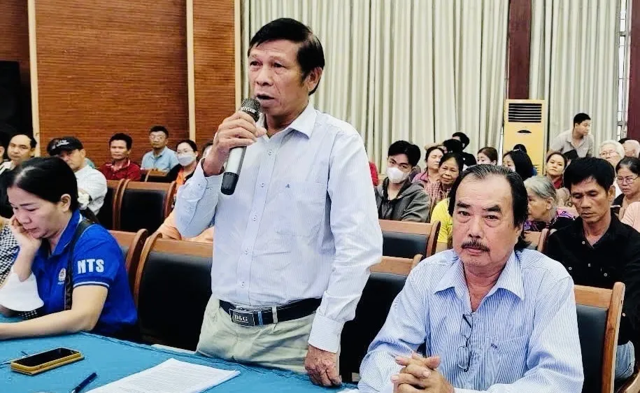 Phường Đông Hòa: Lấy ý kiến người dân về phương án bồi thường ở dự án đường Bắc Nam 3