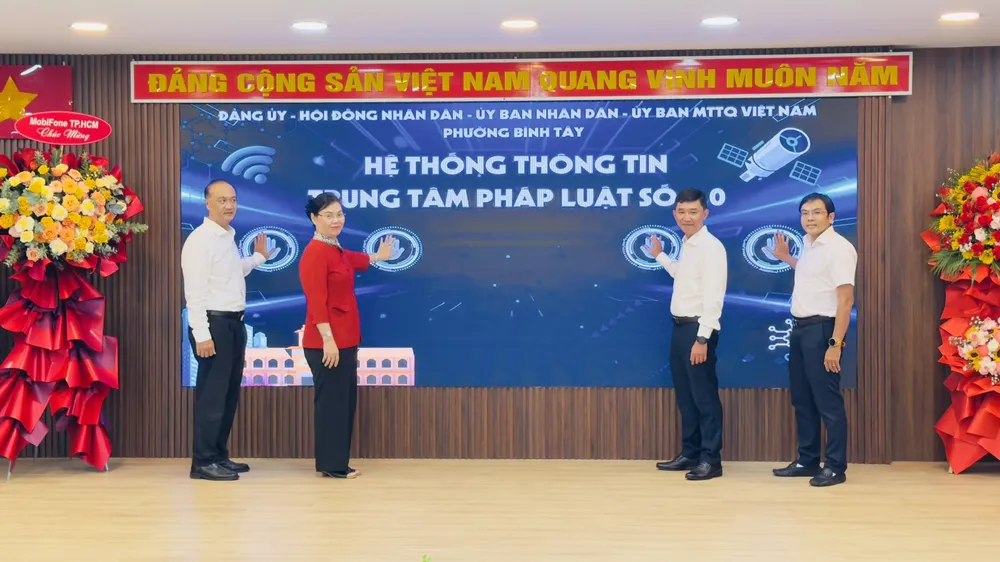 Phường Bình Tây ra mắt "Ngân hàng pháp luật số 4.0"