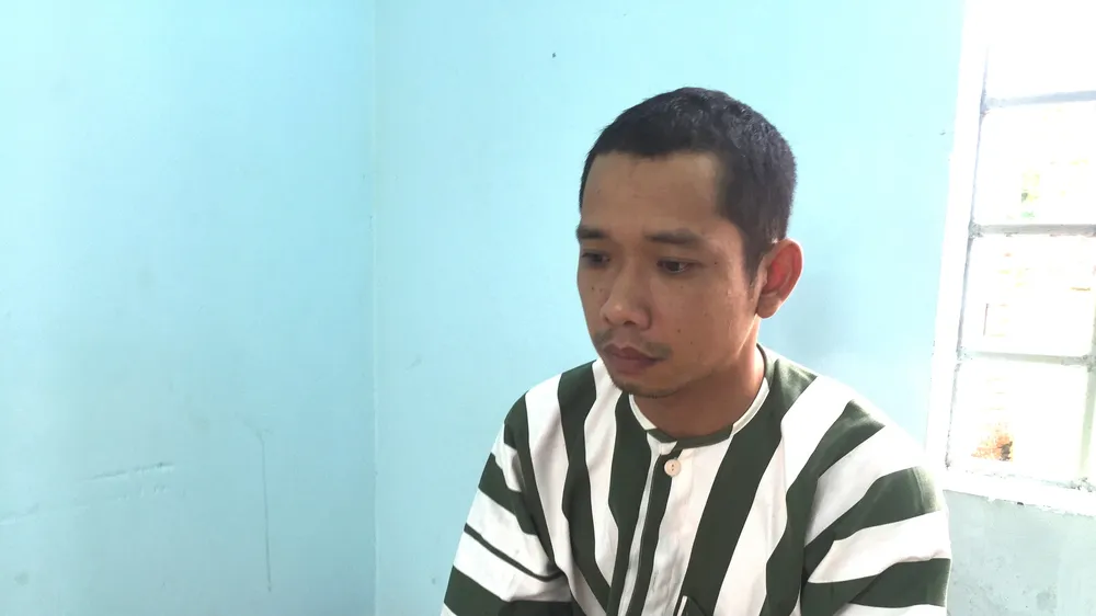 Đối tượng Hưng ở trại tạm giam 