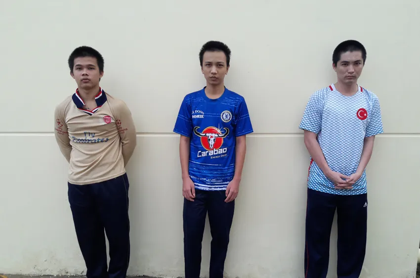 Các đối tượng Nghĩa (phải), Hà (giữa), Phong (trái) 