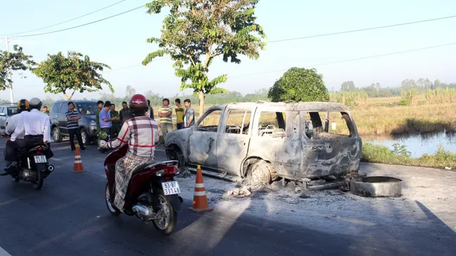 Con gái thuê người đốt xe khiến cha tử vong 
