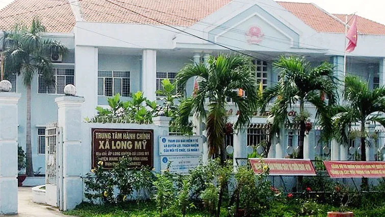 UBND Xã Long Mỹ nơi ông Nguyễn Thái Anh công tác