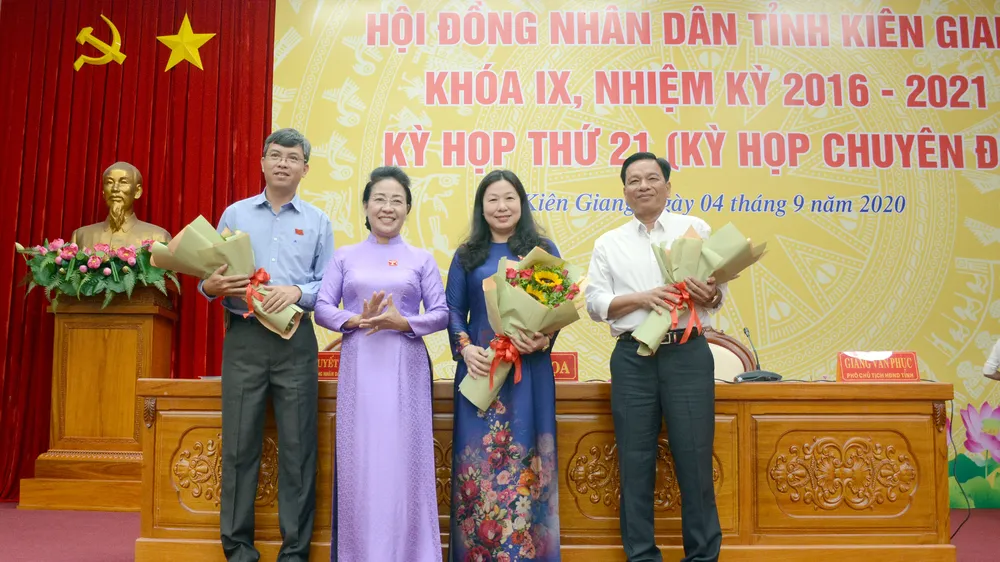 Bà Lê Hồng Thắm giữ chức Phó Chủ tịch HĐND tỉnh Kiên Giang
